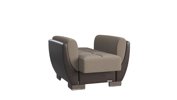English Elm Primenest Skyhaven Upholstered Convertible Armchair With Storage - Stylish Beige/Brown Design! B030P286170-GIGA