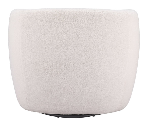 Govan Swivel Chair Ivory 109912 Zuo Modern