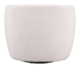 Govan Swivel Chair Ivory 109912 Zuo Modern