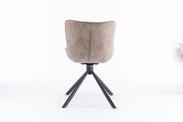 English Elm Mid-Century Modern Tufted Wingback Dining Chair Set Of 2 - Stylish Swivel Chairs For Home & Office T3903P405991