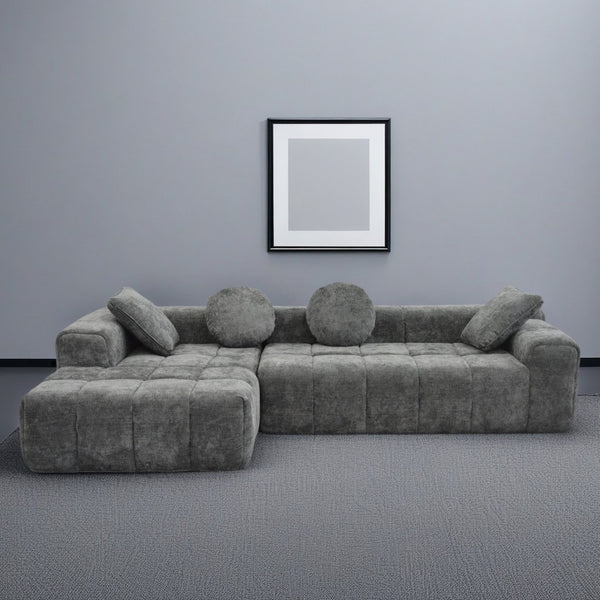 English Elm Modern Chenille Tufted Sleeper Sofa with Usb Port and Storage for Guest Rooms W1183S00009