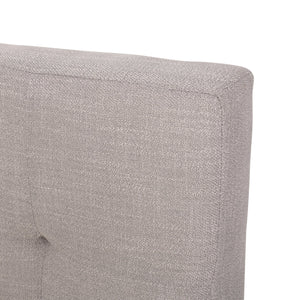 English Elm Christopher Knight Home® - UPHOLSTERY King Size Bed Light Grey Upholstered Button Tufted Headboard Contemporary Fabric Elegant Upgrade N761S6726603L