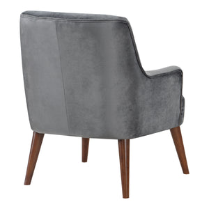 OSP Home Furnishings Chatou Chair  Charcoal 