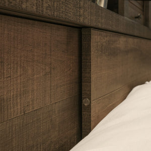 English Elm Wallace & Bay - Brown Twin Bookcase Bed With Storage | Stylish Penny-Brown Finish For Kids & Small Spaces B361S00012-GIGA