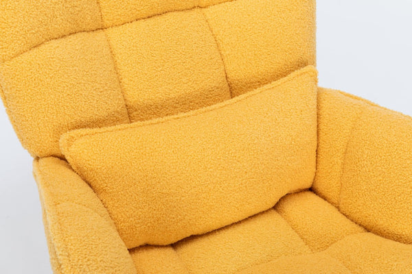 English Elm Rocking Glider Chair Teddy Upholstered High Back Nursery Accent Seat Modern Style B205P205671