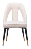 Artus Dining Chair Ivory 110002 Zuo Modern