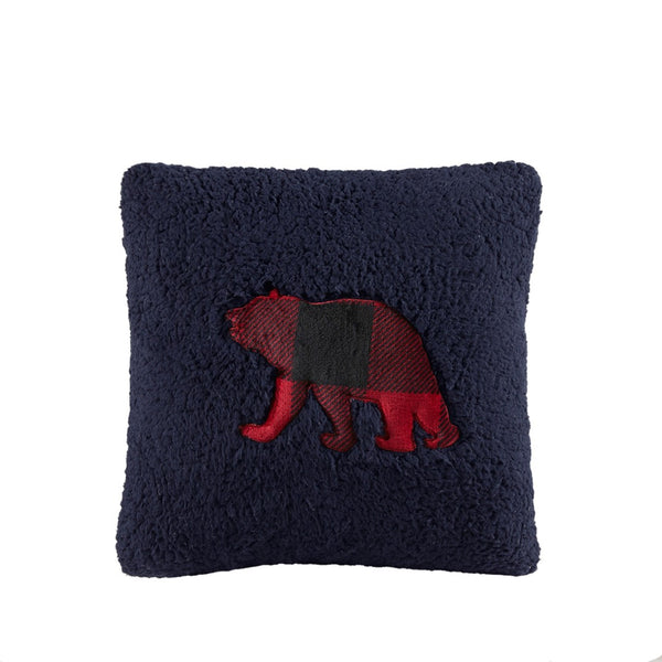 English Elm Full/Queen Alton Plush to Sherpa Comforter Set - Reversible Cabin-Style Hypoallergenic Cozy Bedding B035100499