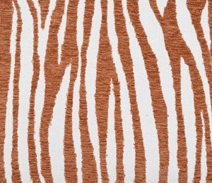 English Elm 1Pc Accent Chair In Zebra Stripe Fabric With Rustic Orange, Modern Comfort For Living Rooms & Nooks B2741P401399