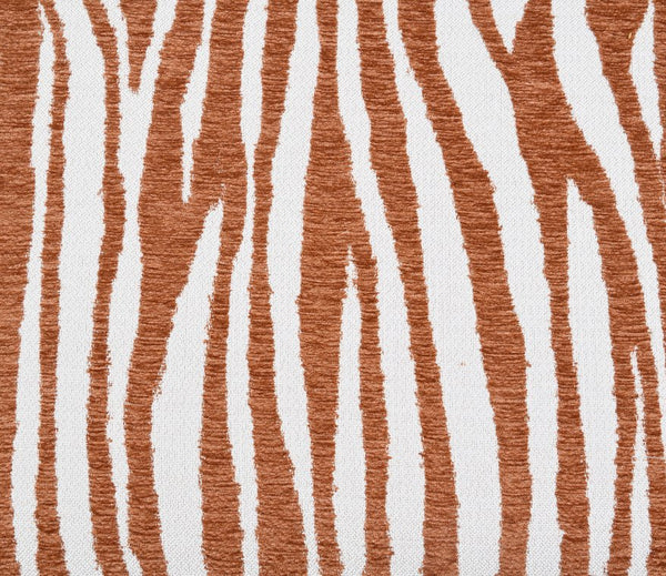 English Elm 1Pc Accent Chair In Zebra Stripe Fabric With Rustic Orange, Modern Comfort For Living Rooms & Nooks B2741P401399