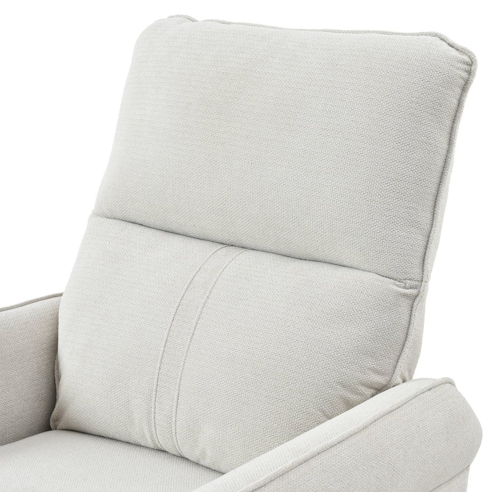 English Elm 360° Swivel Rocker Recliner Chair, Gray Fabric Glider with 360° Swivel, 30° Rocking & 90–150° Recline for Living Room, Nursery, Home Theater Comfort W1028P261550