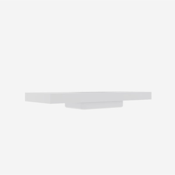 English Elm Bb0248y101h Engineered Quartz Integrated Vanity Basin Glossy White Low Profile Sink W1865P442971