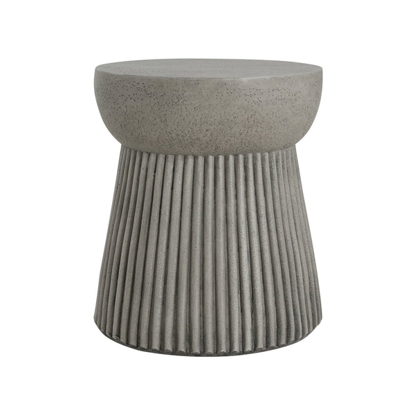 English Elm Christopher Knight Home® - Outdoor LightWeight Concrete Side Table Hourglass Design, Light Gray, Durable Lightweight Stone Look, No Assembly N773P254300G