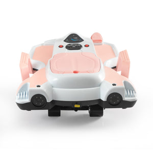 English Elm Electric Manta Ray Kids Ride on Racing Car with Built in Lights Music and Stable Wheels Pink W2181P202371