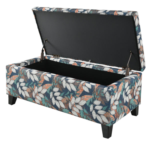 English Elm Christopher Knight Home® - Storage Ottoman - Floral Upholstered Design For Stylish Seating, Smart Storage & Home Décor Charm N769P236407A