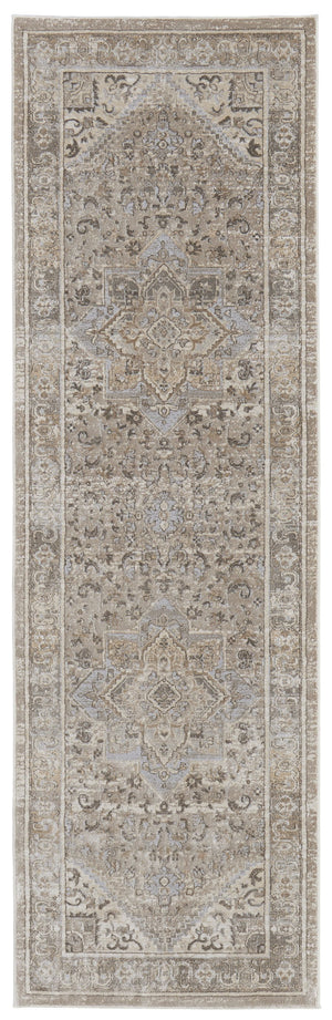 Feizy Rugs Celene Vintage-inspired Floral Medallion Rug – Luxurious Machine-made Design For Timeless Elegance Tan,Brown,Ivory Viscose,Polyester Cel39kxfbgegryi68