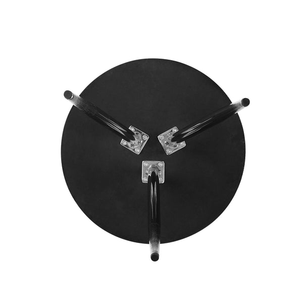 16" 3-Leg Glam Side Table Grey UV Marble, Chrome, Faux Grey Vein Cut Marble TLLL8KGVCR Walker Edison