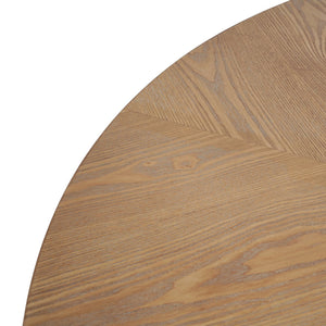 English Elm Christopher Knight Home® - 47.25" Round Pedestal Dining Table - Natural Wood Finish, Seats 4-5, Perfect For Any Space! N771P358147A_N771P358148A