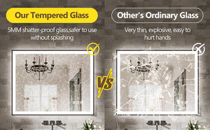 English Elm 24X36 Frameless Led Bathroom Mirror - Smart Anti-Fog Technology, Dimmable Lighting & Modern Design T3757P346983