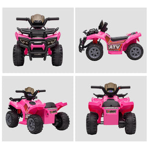 English Elm Aosom 6v Electric Toddler Atv Quad Ride on with Non-slip Grip and Durable Tires W2225P217192