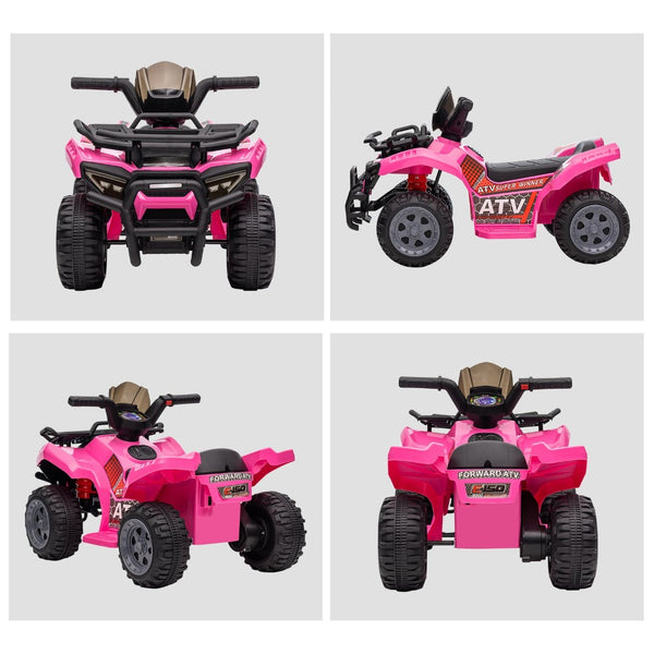 English Elm Aosom 6v Electric Toddler Atv Quad Ride on with Non-slip Grip and Durable Tires W2225P217192