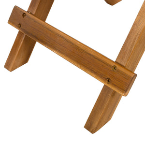 English Elm Christopher Knight Home® - NO Foldable Acacia Wood Side Table Teak Finish — Adjustable 17.75–27.6" Length, 175lb Capacity, Portable N770P261552T