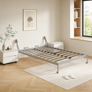 English Elm Diy Queen Murphy Wall Bed Hardware Kit Grey Metal Frame Hydraulic Fold Down System W5290P457894