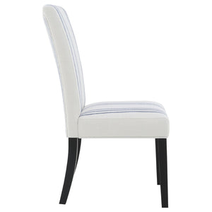 English Elm Evanston Farmhouse X-back Dining Chairs White Hardwood Set with Gray Upholstered Seats B062P441429
