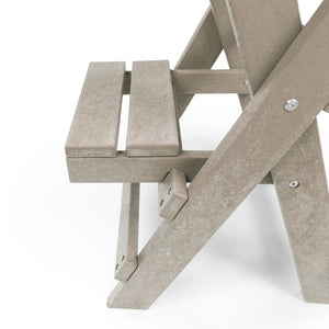 English Elm Harbor Point Recycled Hdpe Outdoor Folding Bar Stool Patio Deck All Season Seating Sand B2745P409655