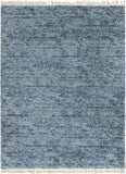 Unique Loom Hygge Shag Misty Machine Made Abstract Rug Blue, Light Blue 9' 0" x 12' 2"