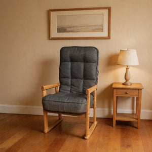English Elm Modern Ergonomic Lounge Chair Adjustable Lumbar Support Cushioned Seat for Any Room W244P459660
