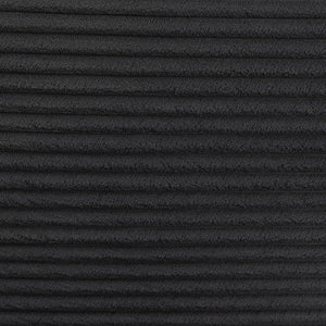 English Elm 113" Modern 3+1 L-Shaped Corduroy Sofa with Double-Layer Cushions, Cup Holders & Storage Bags DARK GREY W2715S00004