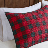 Woolrich Woolrich Check Lodge/Cabin Oversized Quilt Mini Set WR14-1783 Red