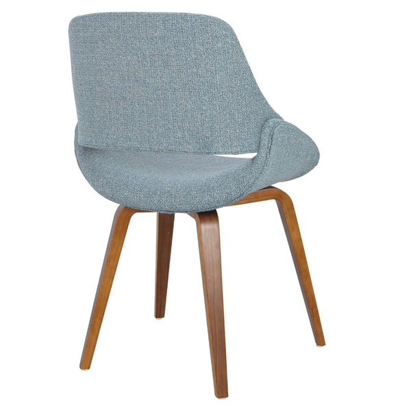 English Elm Dining/accent Chair Solid Wood Tapered Legs Cream Upholstery Mid-century Modern Seating B202P471318
