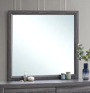 English Elm Glasgow Contemporary Dresser Mirror with Low-Distortion Glass and Sleek Frame for Modern Bedrooms Gray 39 L x 42 W x 3 H B078P349541