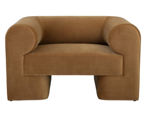 Sunpan Ionic Armchair - Contemporary Elegance with Luxurious Upholstery for Ultimate Comfort and Style Meg Gold