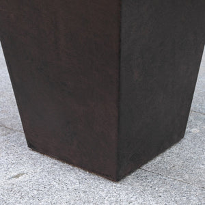 English Elm Outsunny Set Of 3 Tall Planters – 28" Versatile Indoor/Outdoor Flower Pots With Drainage Holes W2225P174479-GIGA