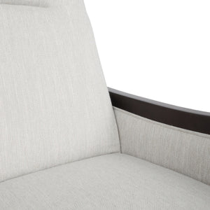 English Elm Christopher Knight Home® - Fabric Recliner Chair Mid-Century Push-Back Upholstered Armchair with Thick Cushion and Birch Frame Beige 70449.00BGE