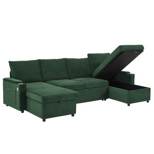 English Elm Swivel Barrel Accent Chair Chenille Tufted Round Club Seat for Living Room Lounge Green N719S002190F