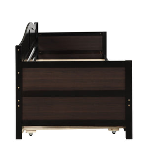 English Elm Twin Cottage Beadboard Daybed with Pull Out Trundle Solid Pine Guest Room Frame N708P357100P