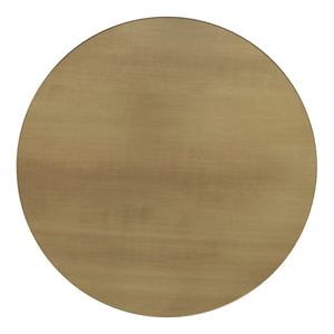 English Elm Allegra Side Table in Antique Brass — Handcrafted Iron Hourglass Accent Table, Compact & Sturdy B136P361856