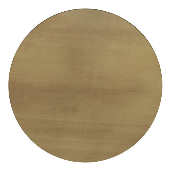 English Elm Allegra Side Table in Antique Brass — Handcrafted Iron Hourglass Accent Table, Compact & Sturdy B136P361856