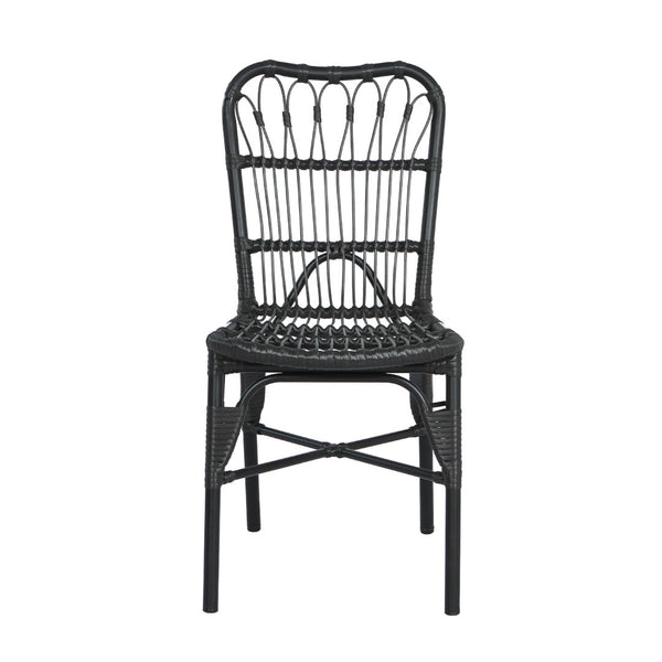 English Elm 9 Piece Outdoor Pe Rattan Dining Set Seats Eight on a Spacious Iron Frame Patio Table N762S000011AAE