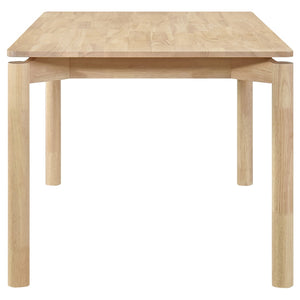 English Elm Perkins Sculptural Okume Veneer Dining Table with Tapered Legs for Family Gatherings White Washed B062P447981