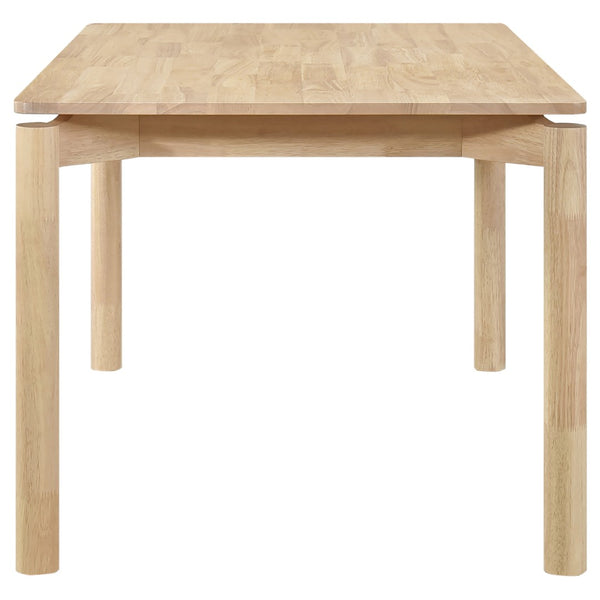 English Elm Perkins Sculptural Okume Veneer Dining Table with Tapered Legs for Family Gatherings White Washed B062P447981