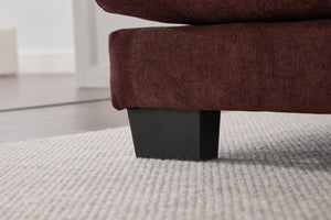 English Elm United We Win U Shaped Cloud Couch - Luxurious Chenille 4-Seat Sectional With Memory Foam & Storage W1568S00214-GIGA