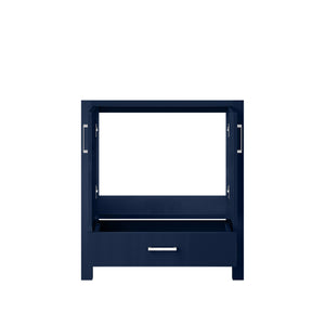 English Elm Navy Blue Bath Vanity 30-in W x 22-in D — Solid Wood, Soft-Close Drawer, Spacious Cabinet & Shelf, Fully Assembled B2731P258796