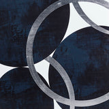 INK+IVY Celestial Orbit Navy Modern/Contemporary Silver Foil Abstract 2-piece Canvas Wall Art Set II95C-0142 Navy