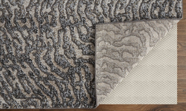 Feizy Rugs Vancouver Abstract Area Rug - Durable Polypropylene Polyester Blend With Modern Turkish Artistry Gray,Taupe,Ivory Polypropylene,Polyester Vnr39fjfbgechlg00