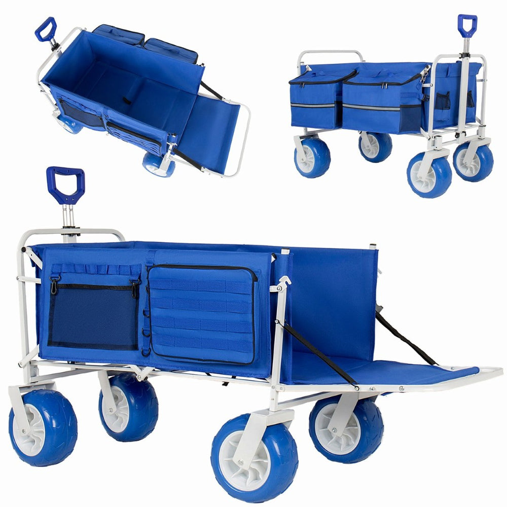 English Elm Beach Wagon with Extendable Tailgate All-terrain Tires and 500 Lb Steel Frame W2932P426706
