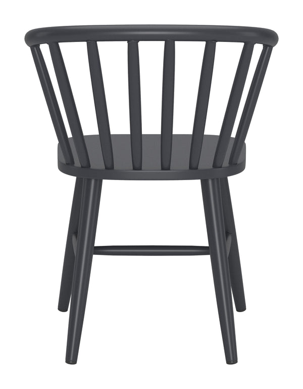Zuo Modern Shio Dining Chair - Modern Powder Coated Aluminum Frame For Stylish Indoor & Outdoor Dining Spaces Black Aluminum 704083-zuo-modern